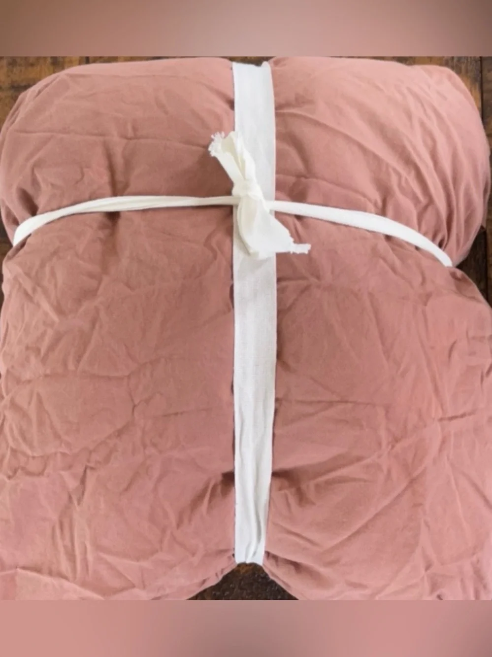 Quince Organic Crisp Percale 3 Piece Fitted Sheet Set, Full (Fig)